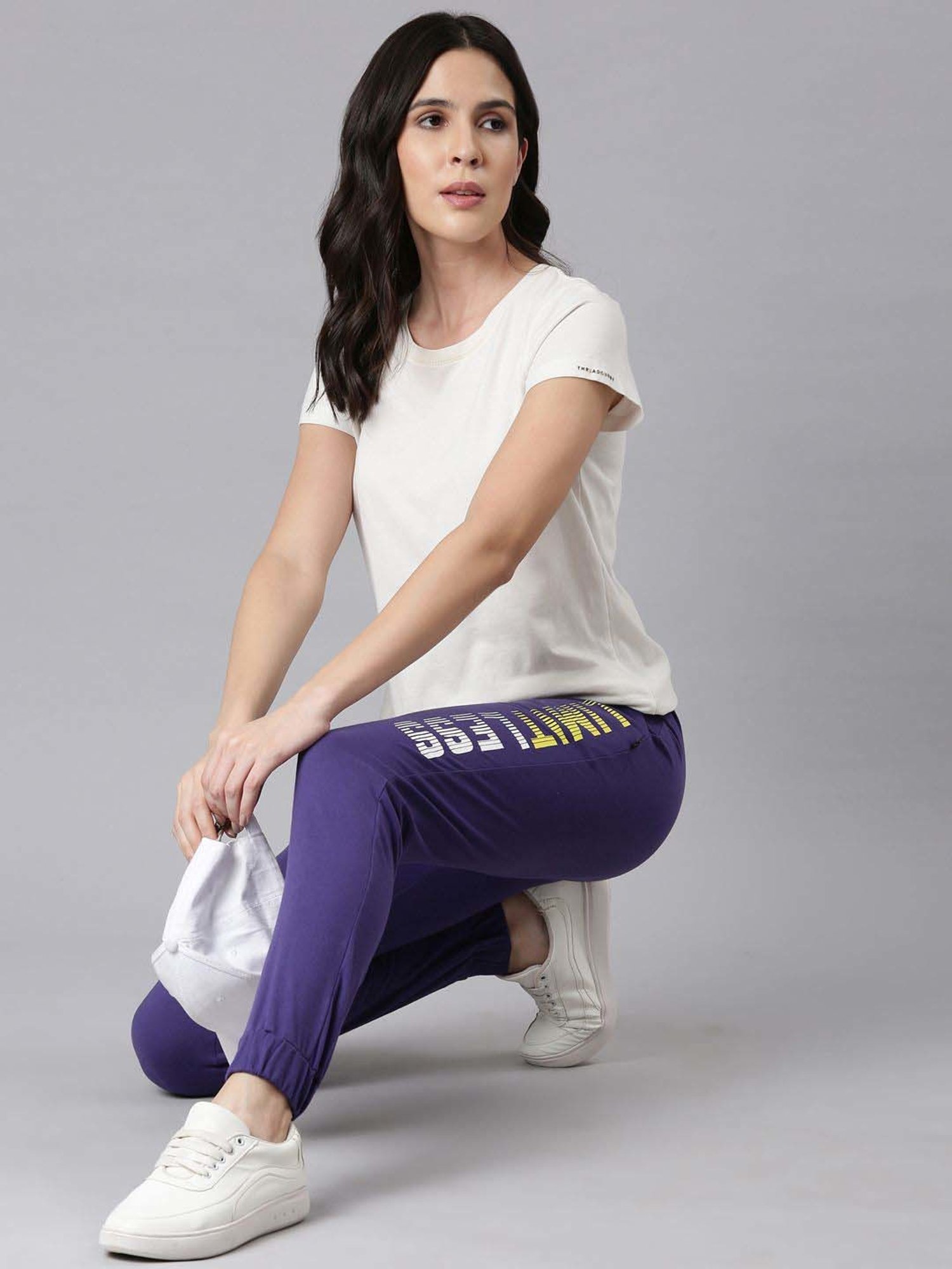 Dixcy Slimz Blue Printed Joggers