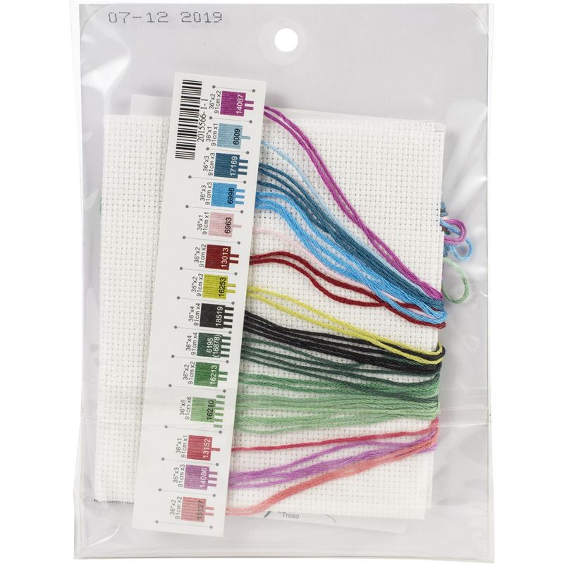 Dimensions Counted Cross Stitch Kit 6"X6"-Succulent Wreath (14 Count)