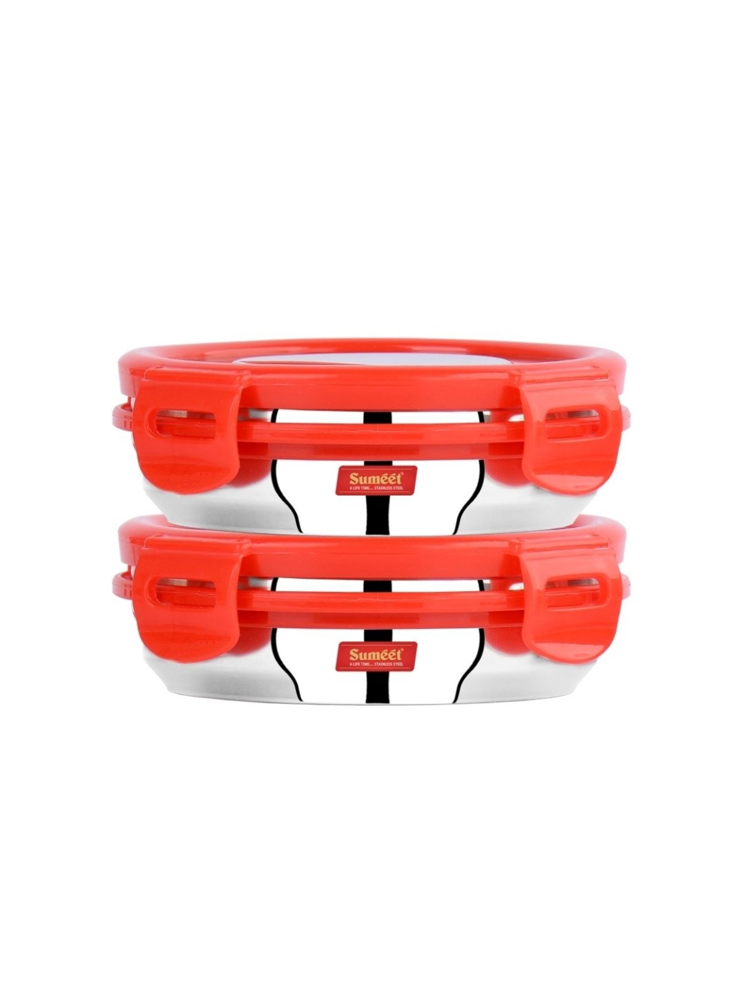 Borosil Grey Stainless Steel Lunch Box - Set of 4