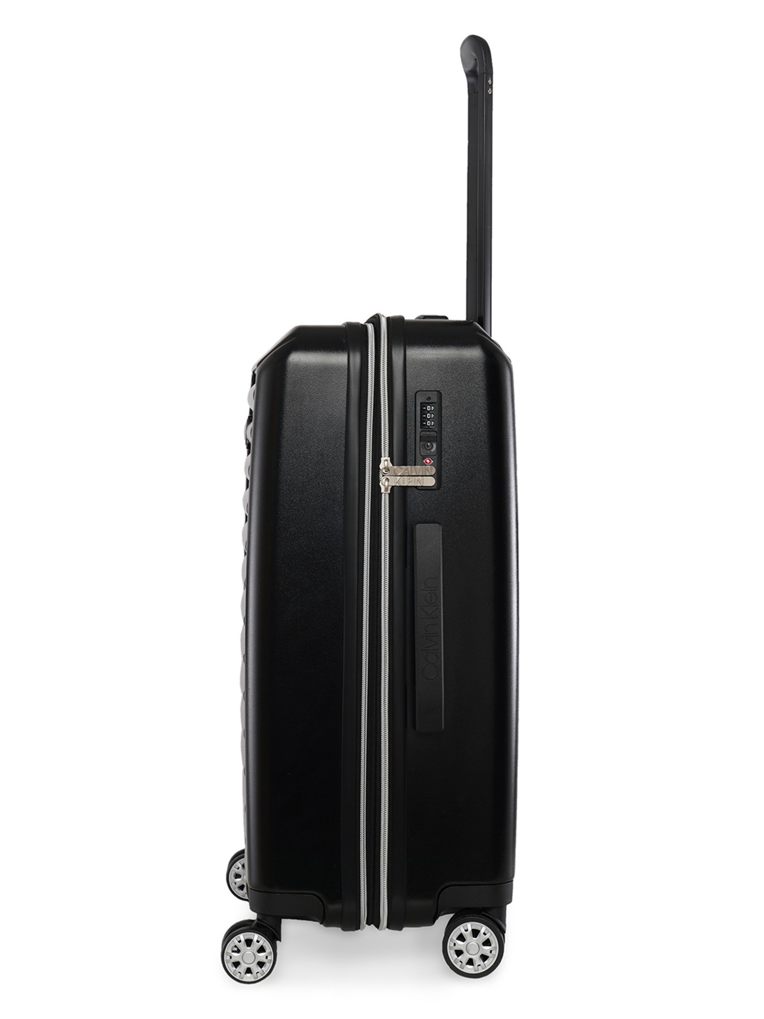 Calvin Klein Odyssey Black ABS Hard Medium Trolley - 24 cms