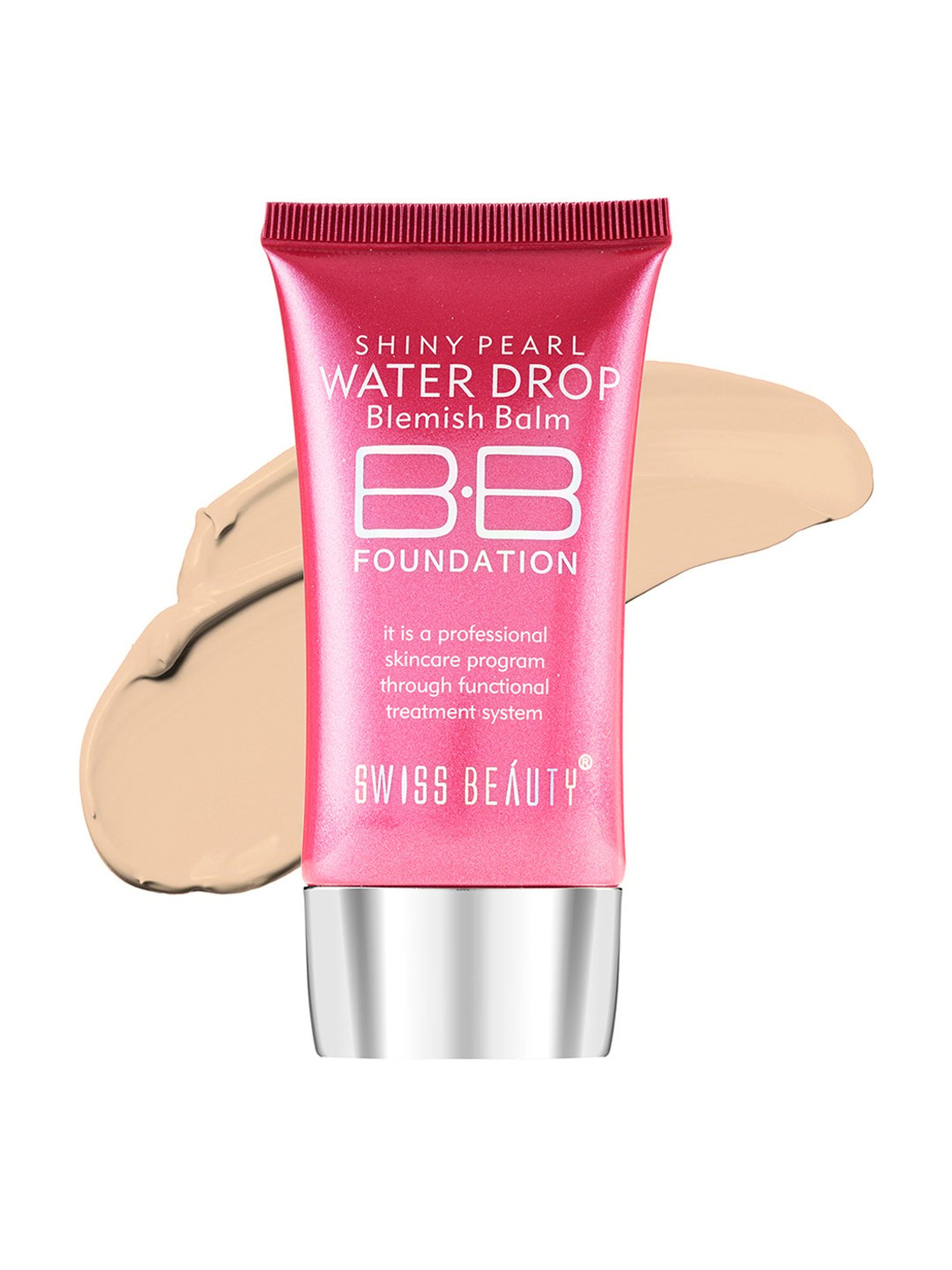 SWISS BEAUTY Shiny Pearl Water Drop Blemish Balm BB Foundation Shade 4 - 40 ml