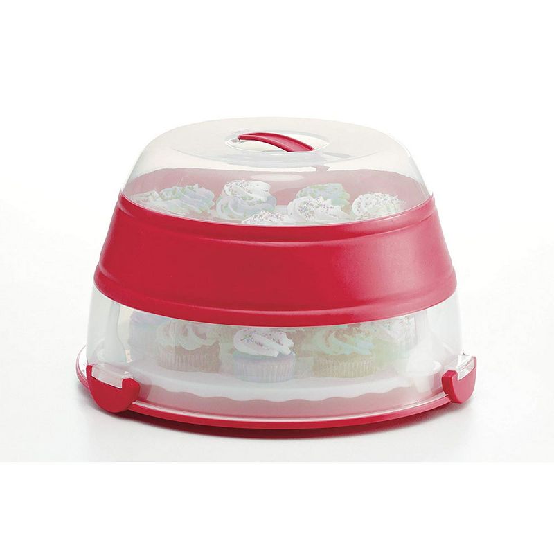 Progressive International BCC-1 Prepworks Collapsible Cupcake Carrier, Red