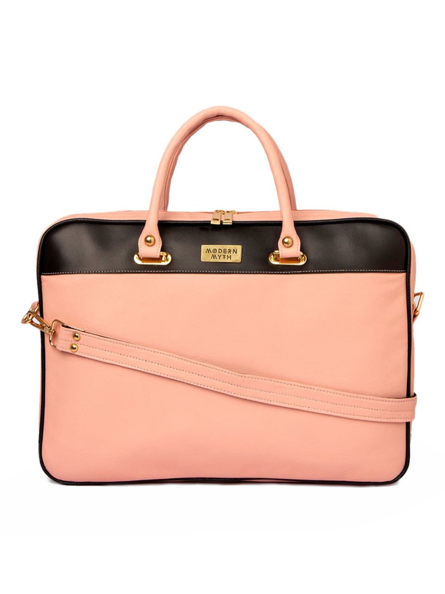 Modern Myth Peach Large Laptop Handbag