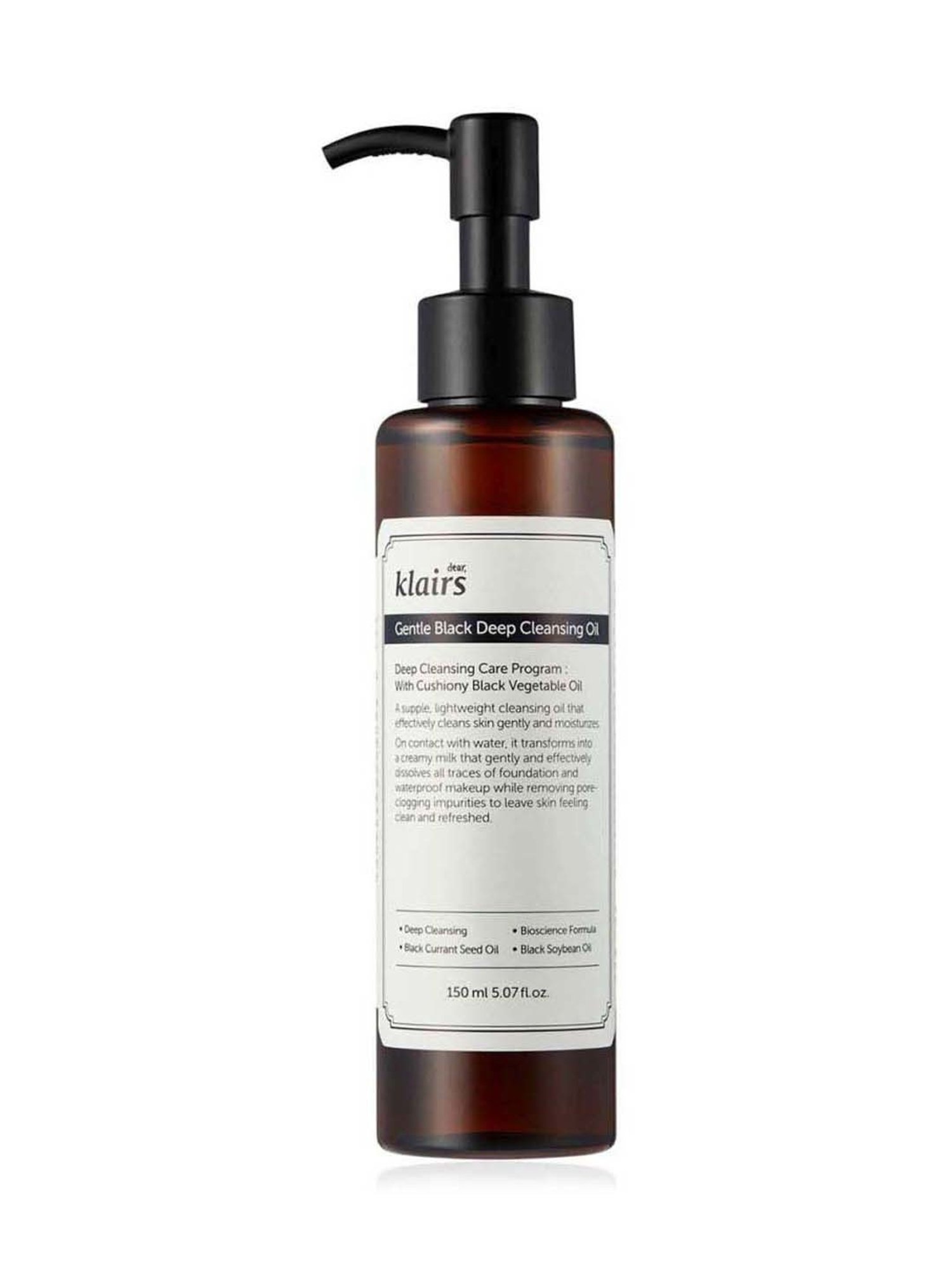 Dear Klairs Gentle Black Deep Cleansing Oil 150 ml