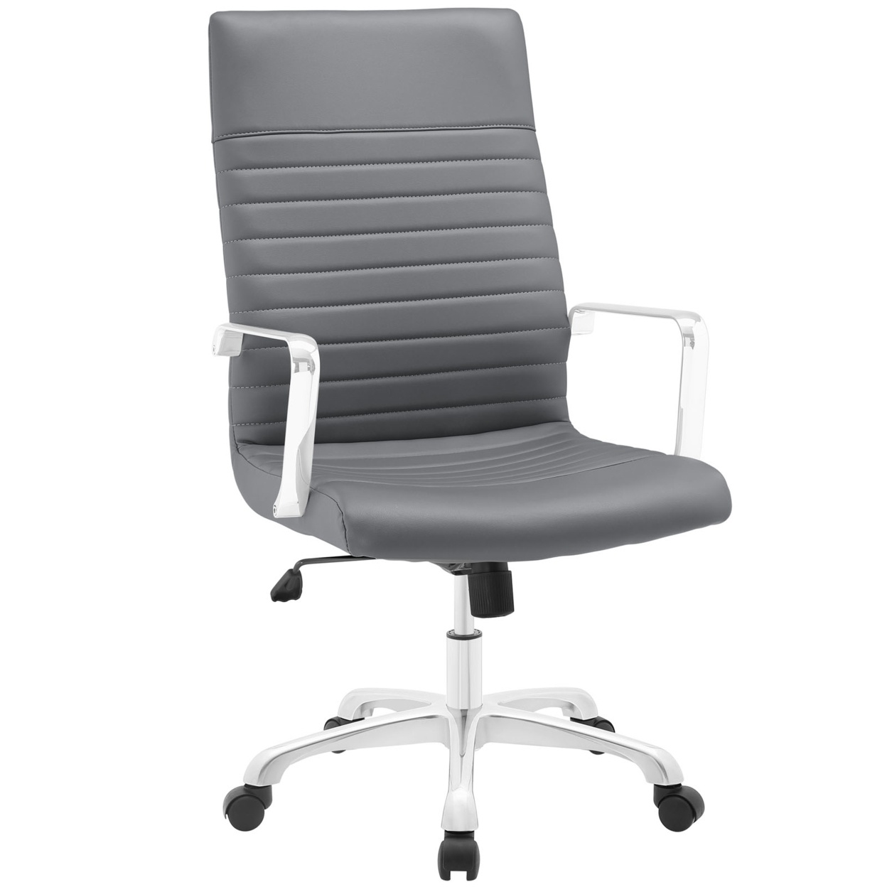 LexMod EEI-1061-GRY Finesse Highback Office Chair in Gray