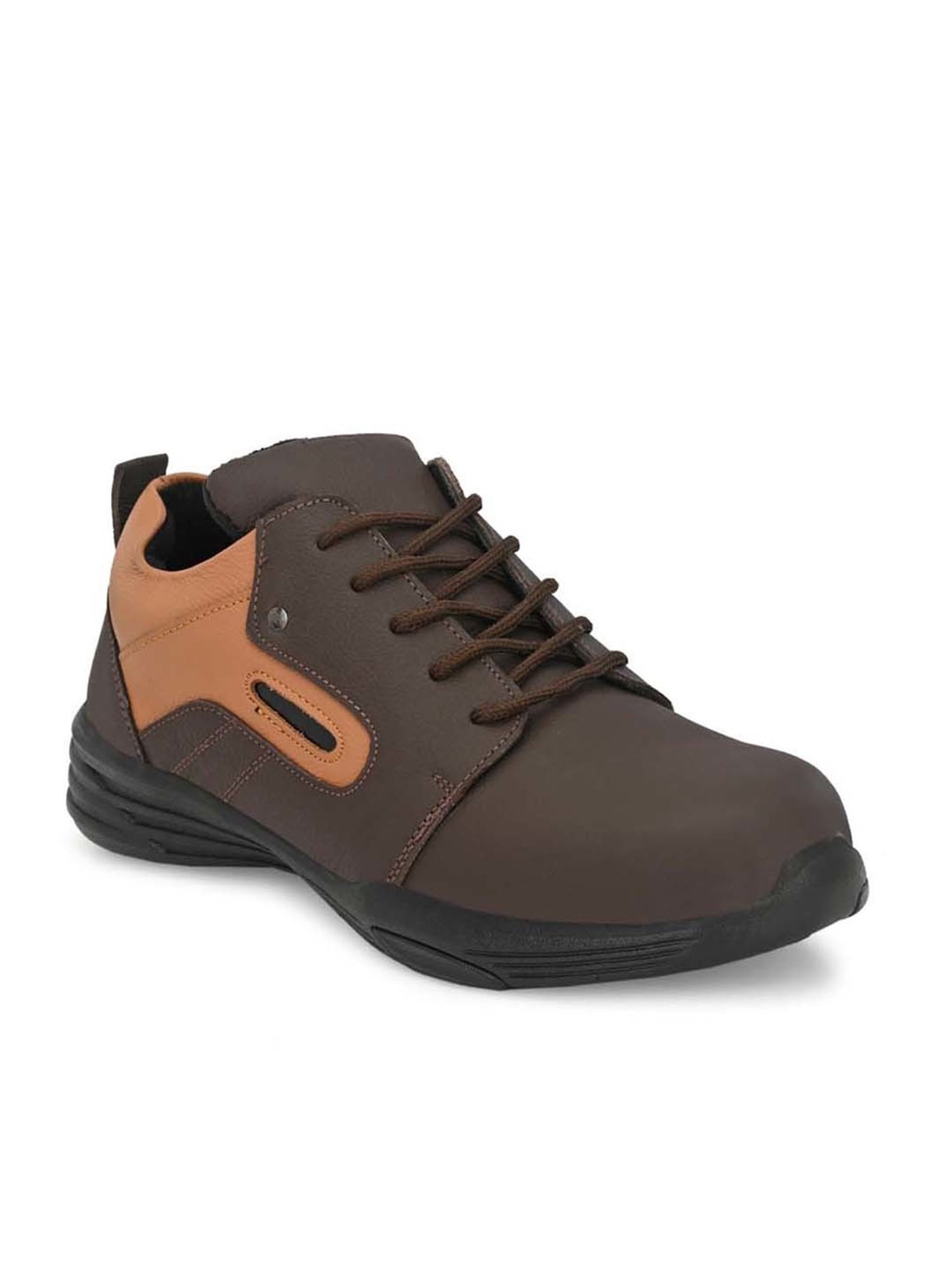 Eego Italy Men's Brown Derby Shoes