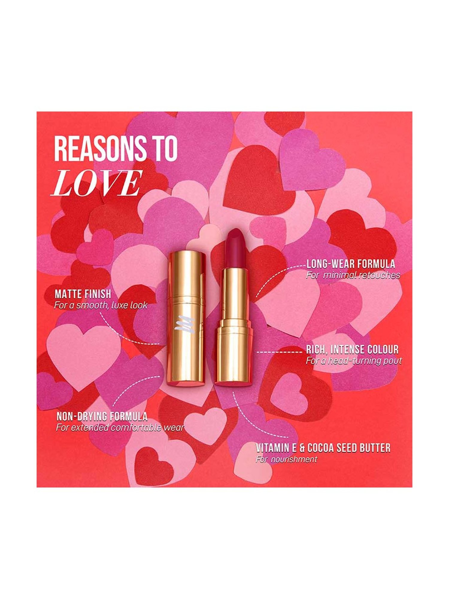 MyGlamm Treasure IT Suede Matte Lipstick Flirt Phase - 4.2 gm