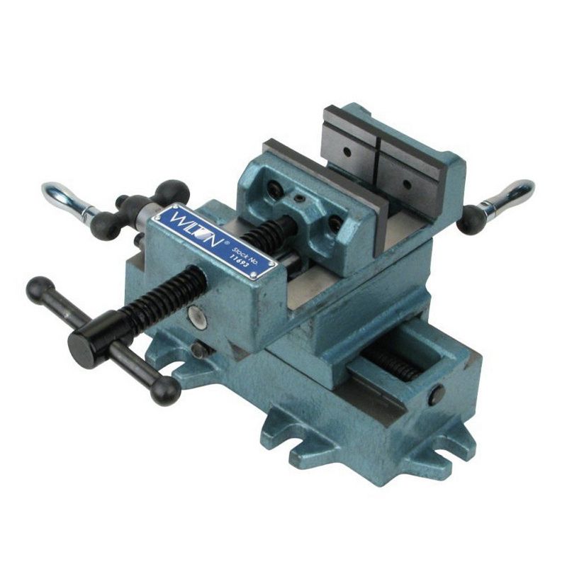 Wilton 11698 Cross Slide Drill Press Vise - 8 in. Jaw Width, 8 in. Jaw Opening, 2 in. Jaw Depth