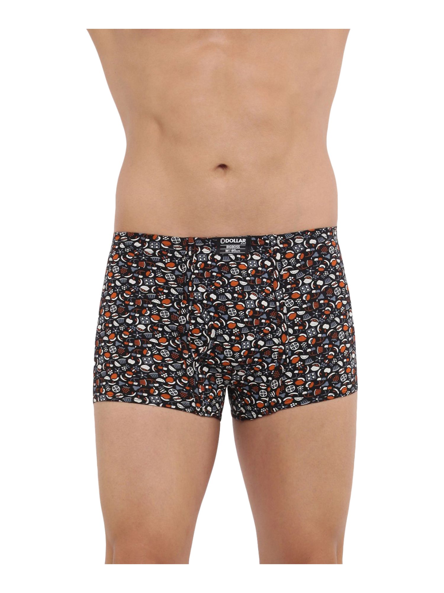 Dollar Bigboss Assorted Color Cotton Printed Trunks (Pack Of 5)