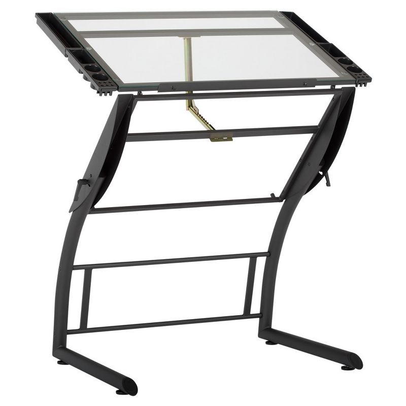 Triflex Drawing Table Black Velvet - Studio Designs