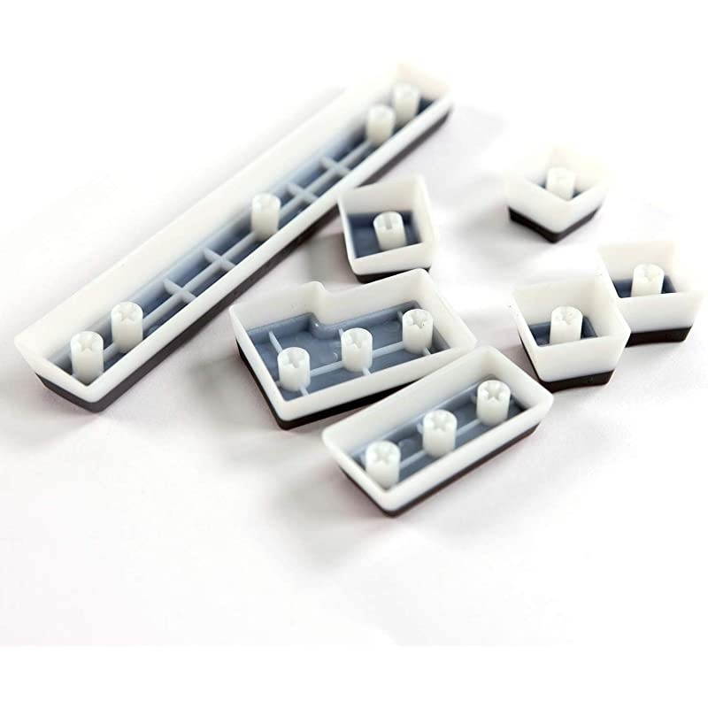 108 Double Shot PBT Pudding Keycaps Keyset for Mechanical Gaming Keyboard MX Switches (Black Top)