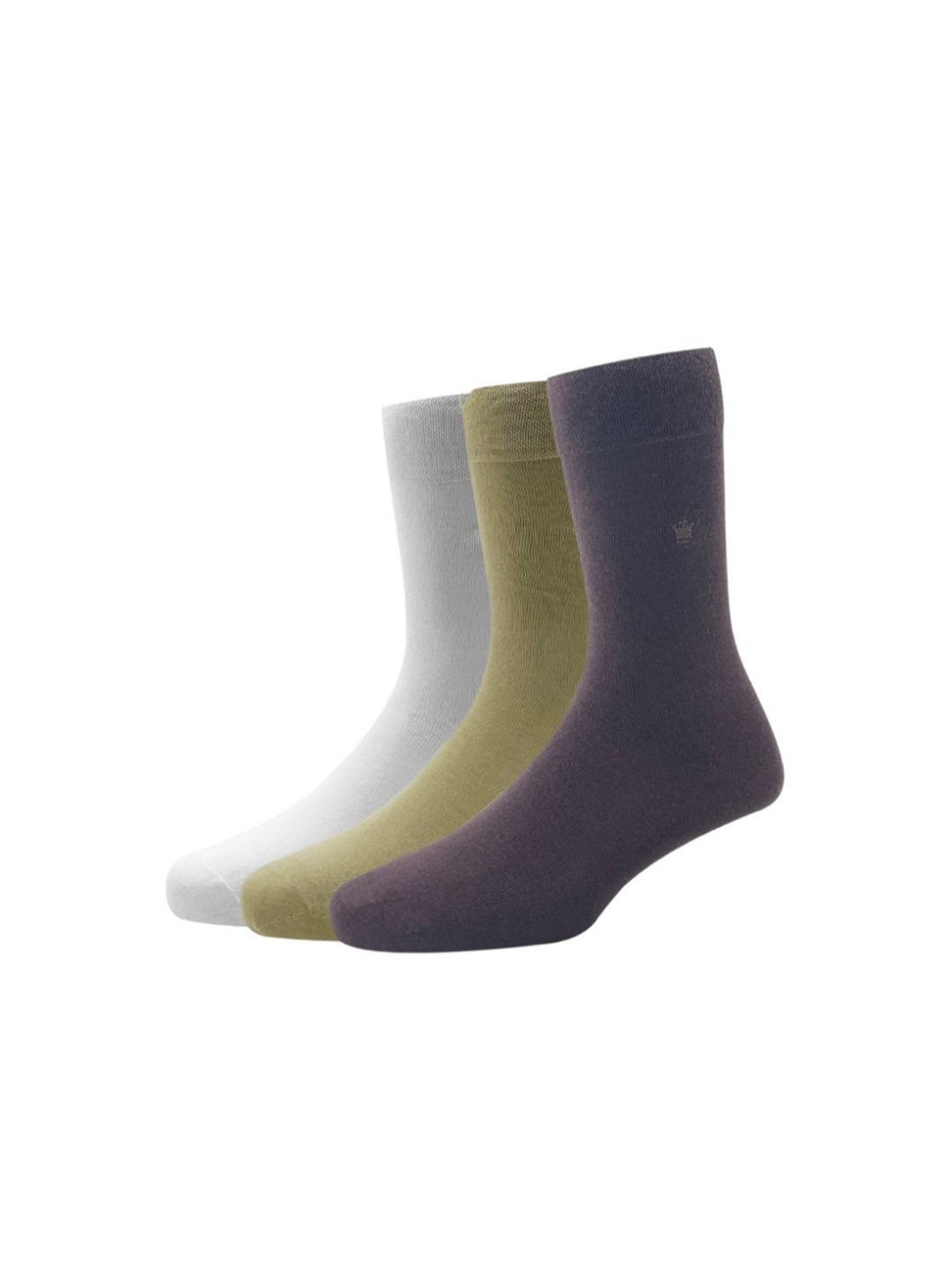 Louis Philippe Multicolor Cotton Socks (Pack of 3)
