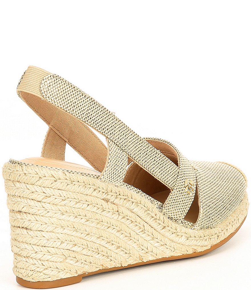 Lauren Ralph Lauren Penelopie Metallic Espadrille Wedges