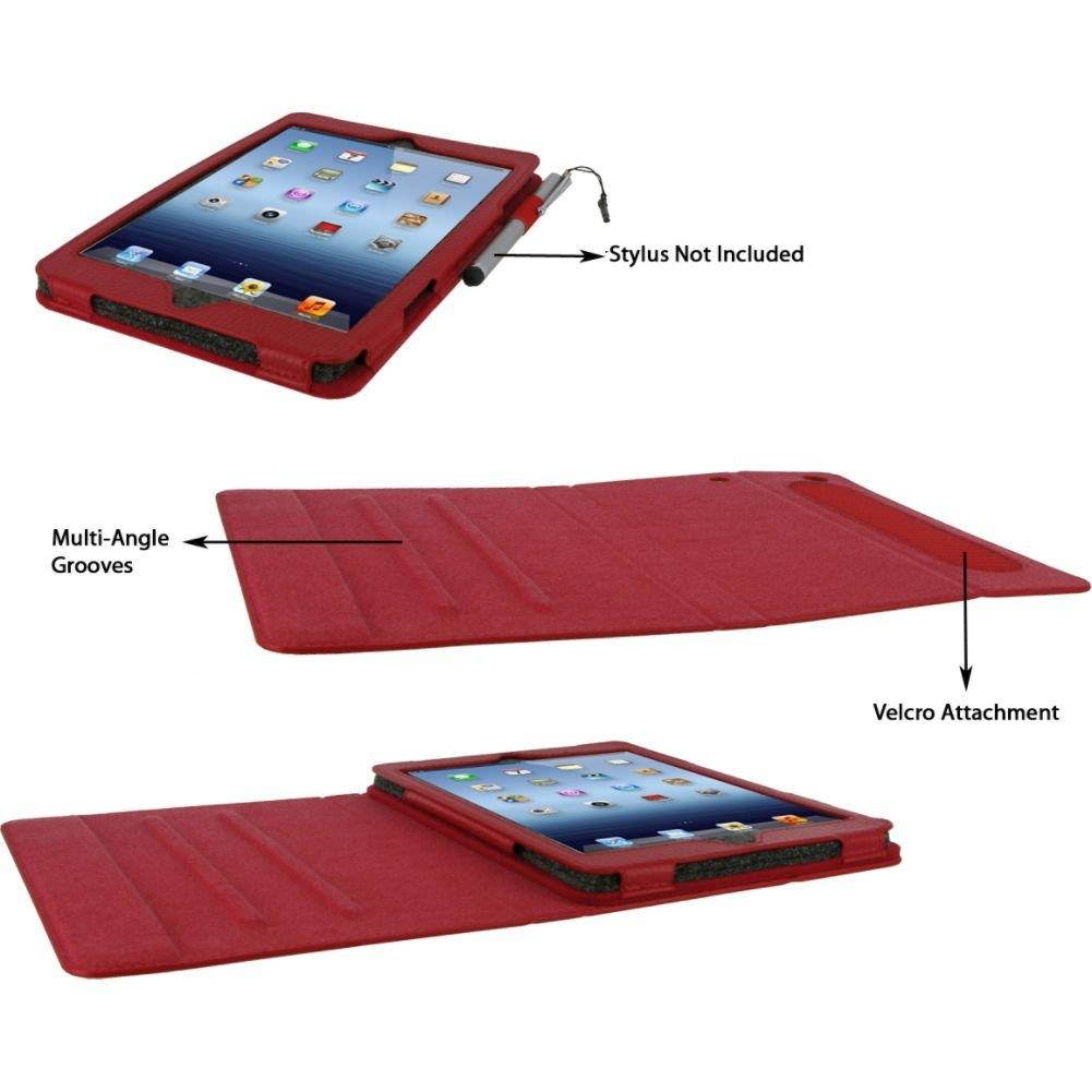 Dual-View Folio Case Cover for iPad Mini Color: Black