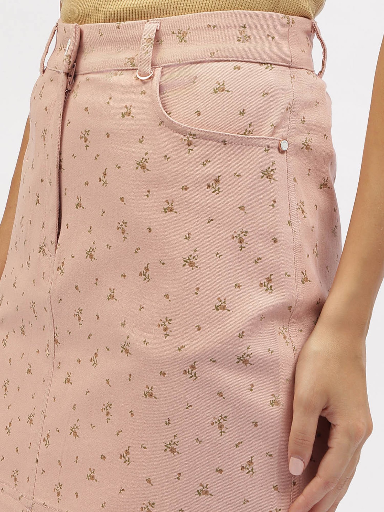 Iconic Women Floral Print Regular Fit Cotton Skirts