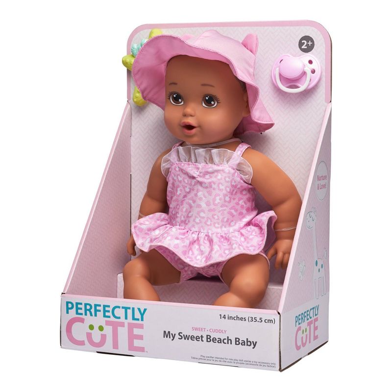 Perfectly Cute 14" My Sweet Beach Baby Doll - Brunette with Brown Eyes