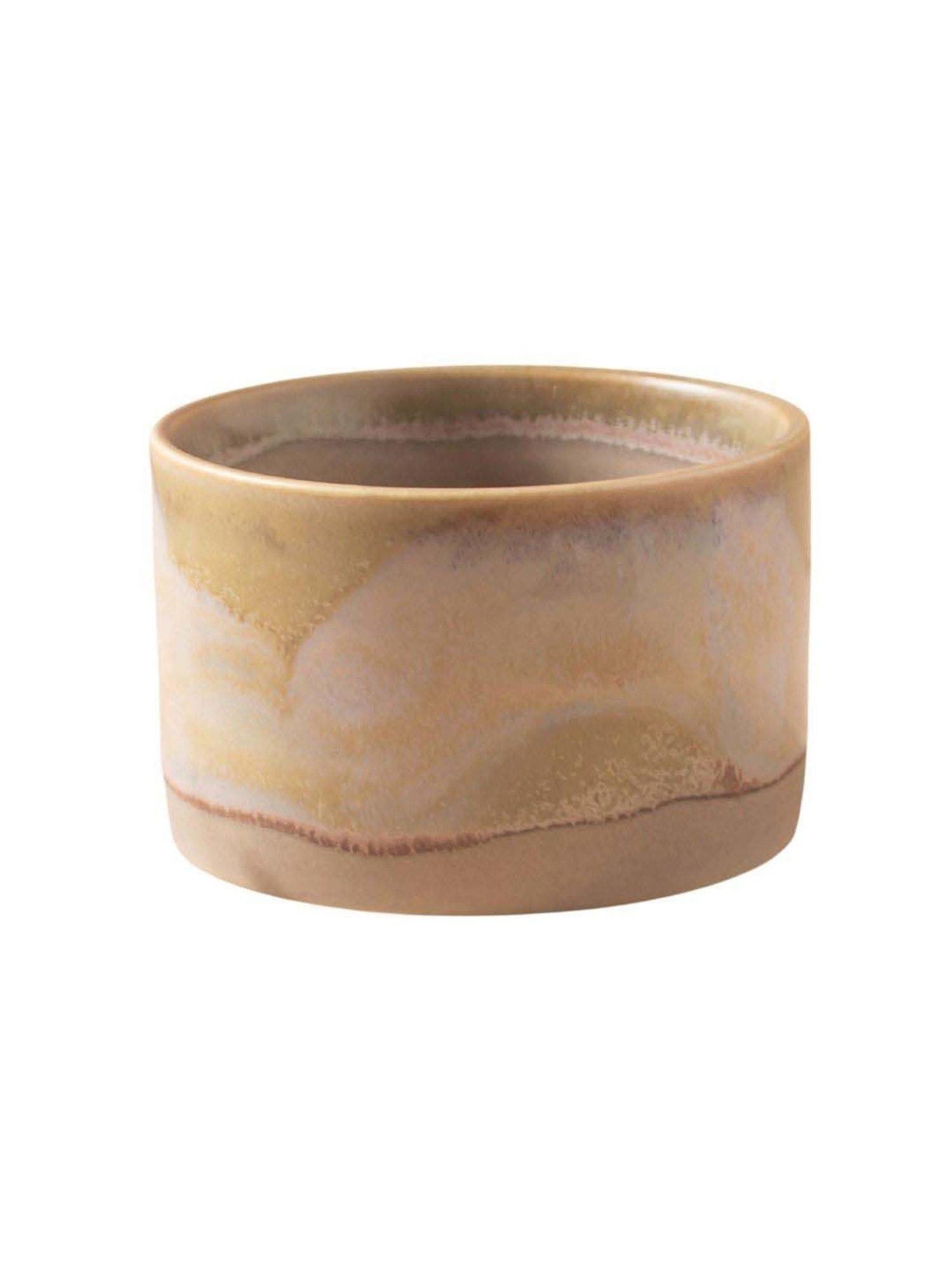 Nestasia Beige & Light Blue Food-Safe & Lead-Free Ceramic Dip Bowl for Snacks, Microwaveable, 150ml