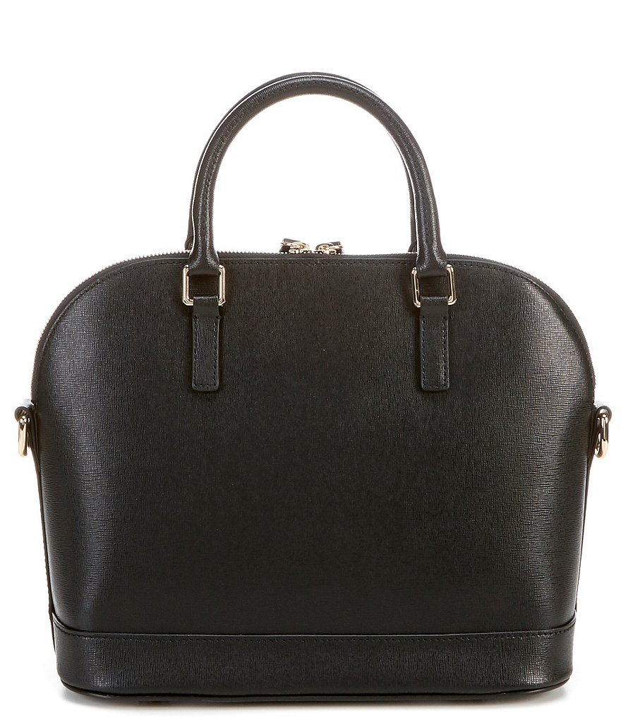 Dooney & Bourke Saffiano Collection Bugatti Dome Zip Satchel Bag