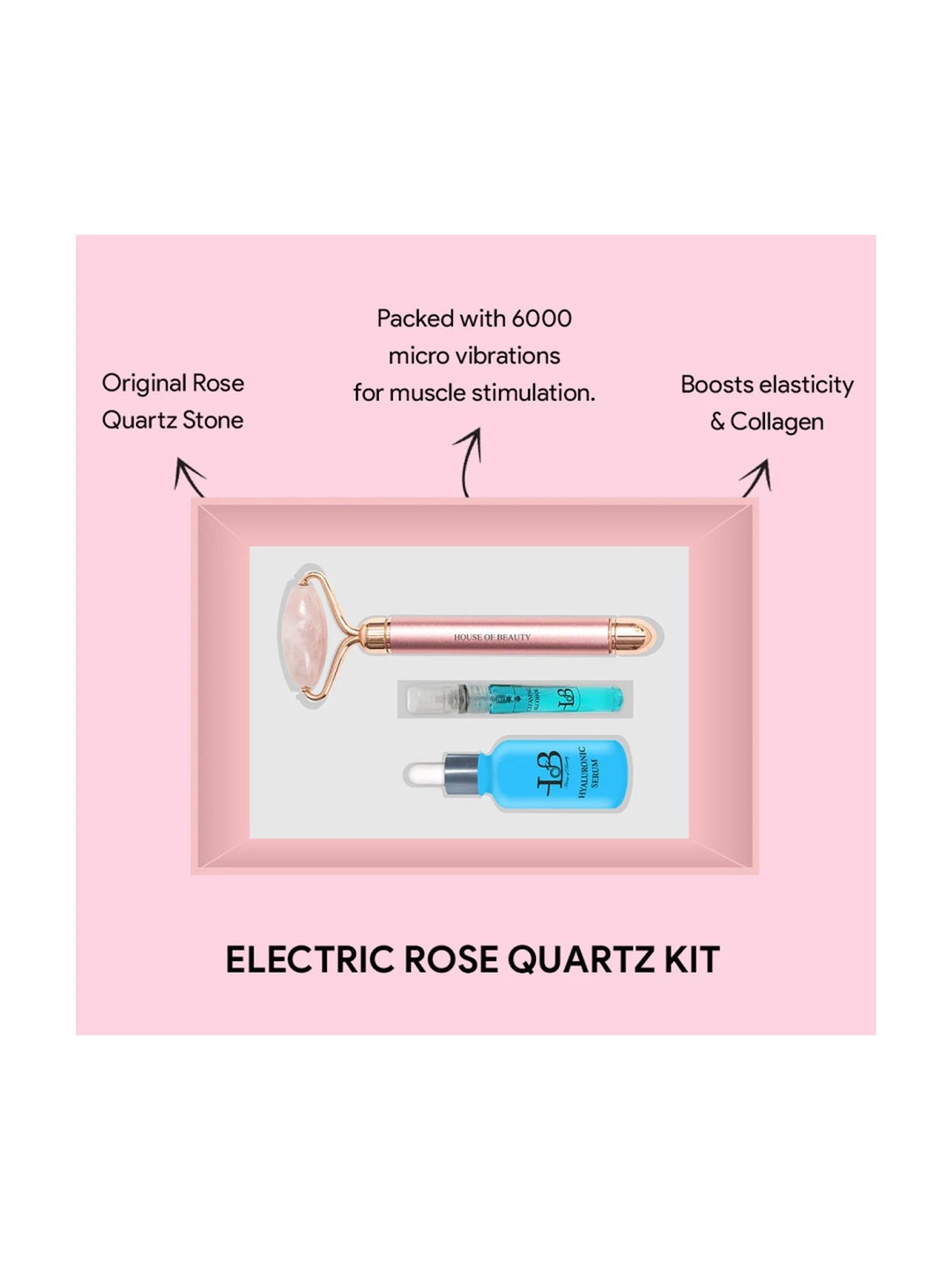 House of Beauty Electric Rose Quartz Kit