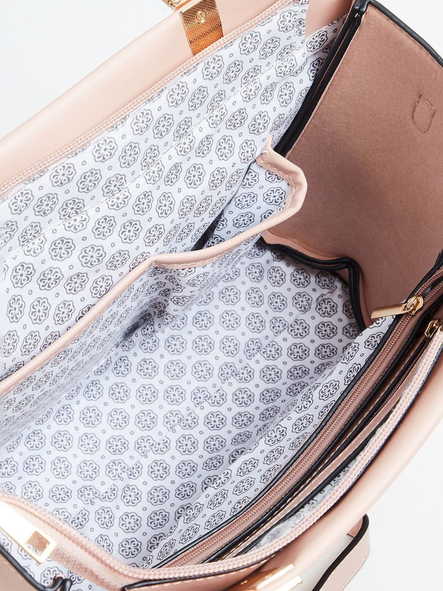 Code by Lifestyle Pink Textured Handbag