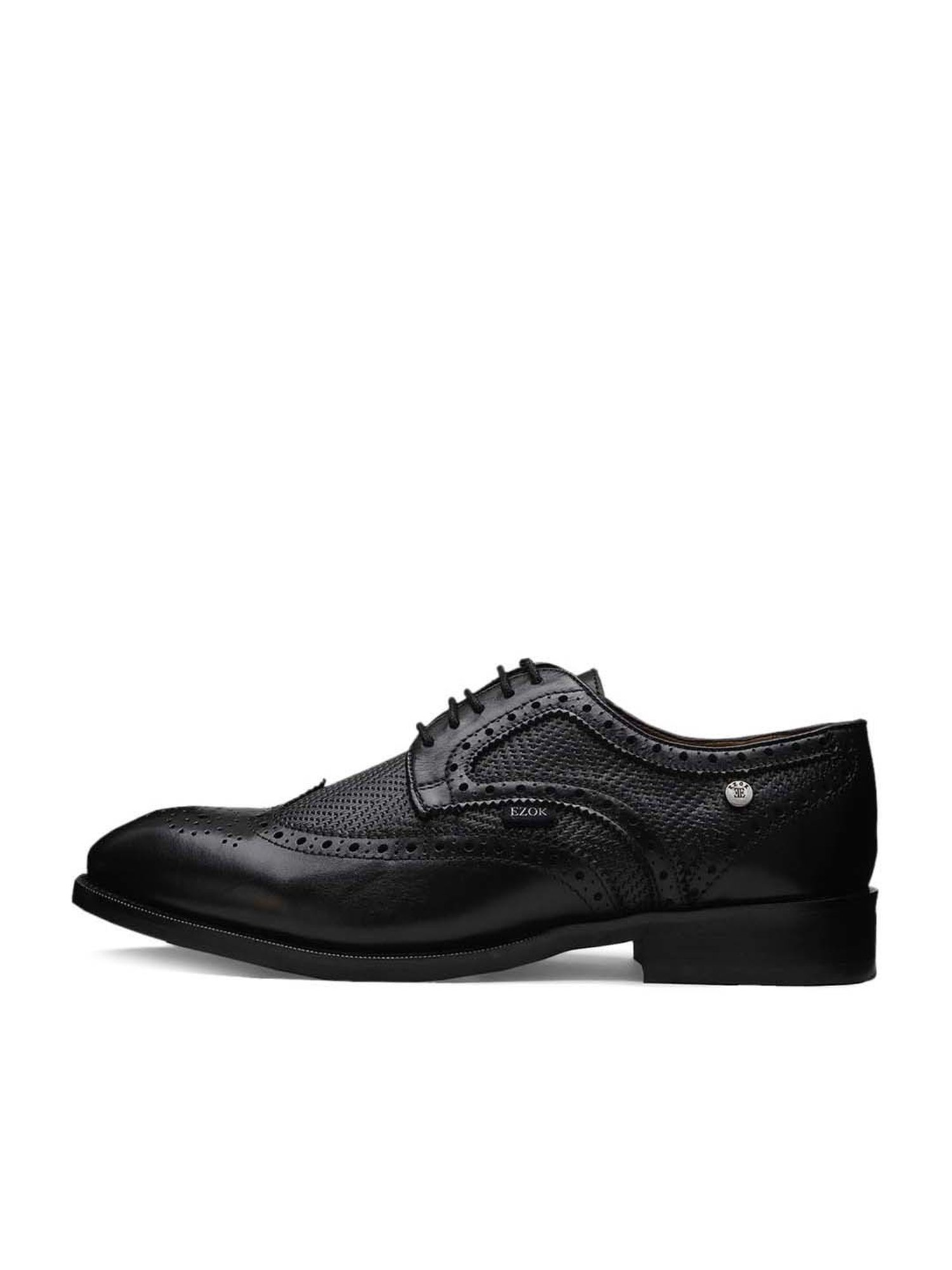EZOK Men's Black Brogue Shoes