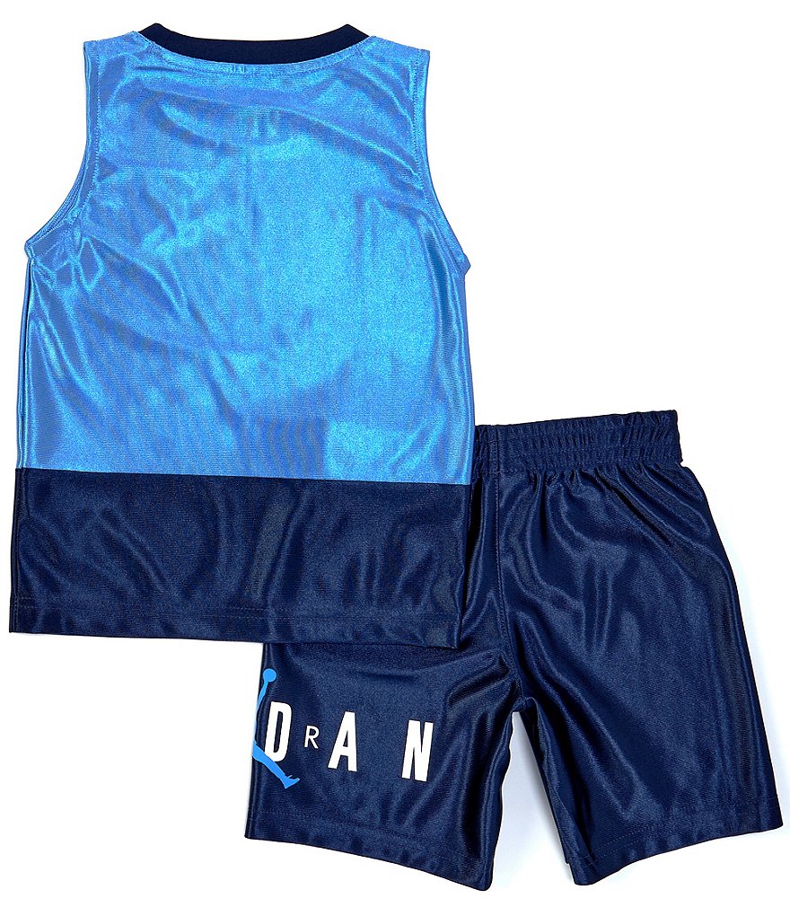 Champion Little Boys 2T-7 Short-Sleeve Script Logo Tee & Short Set