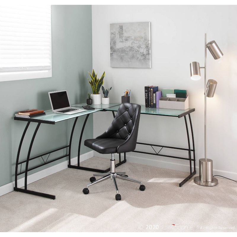 Metal Cannes Contemporary/Glam Table Lamp Gold (Includes LED Light Bulb) - LumiSource