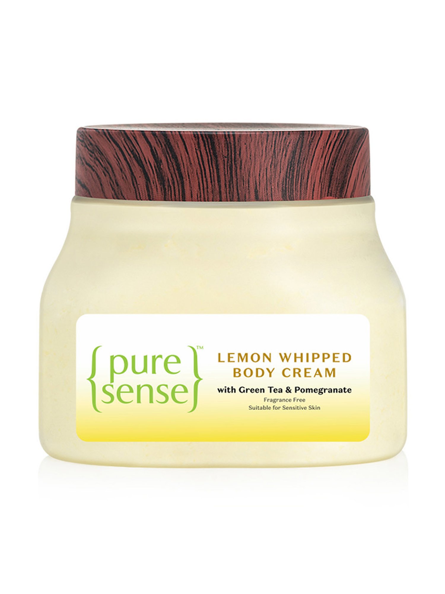 Pure Sense Lemon Whipped Body Cream with Green Tea & Pomegranate - 160 ml