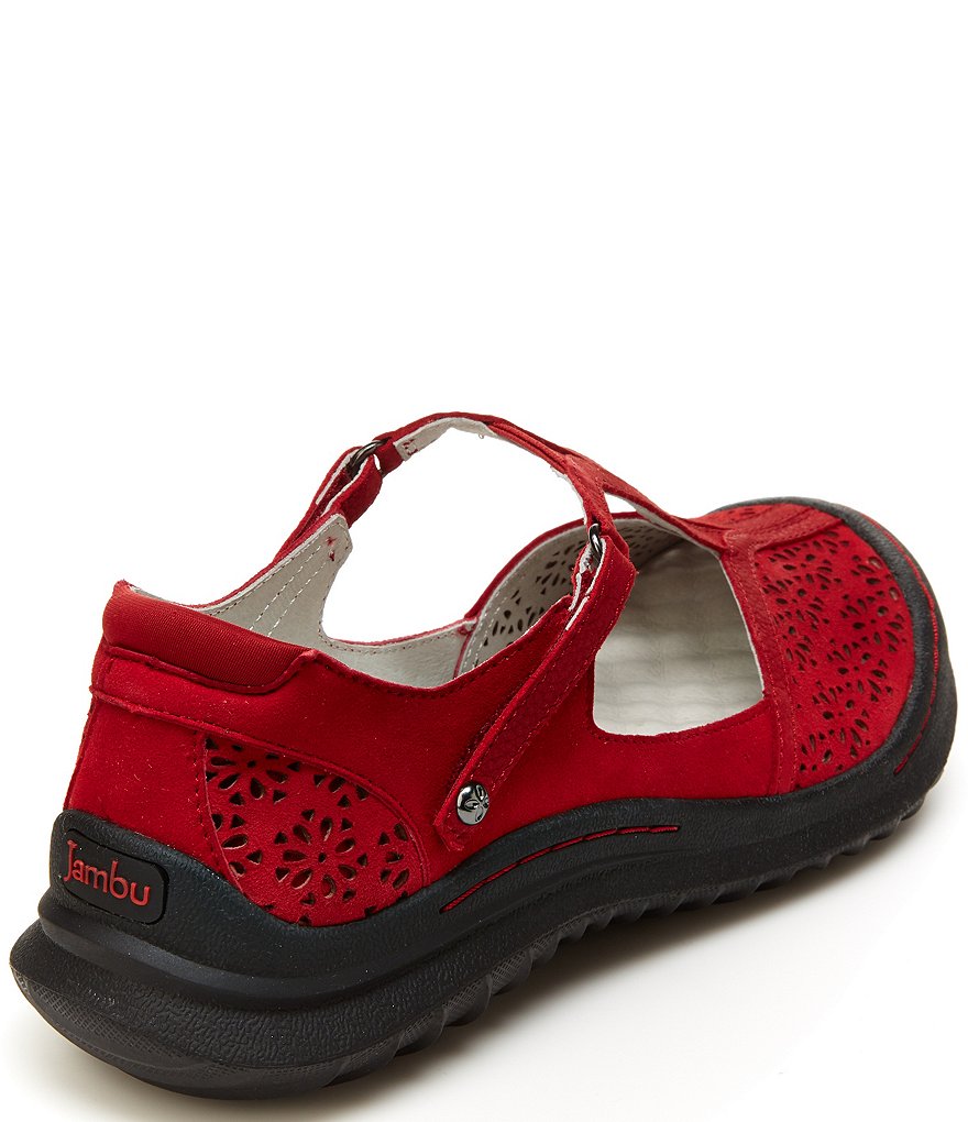 Jambu Creek Suede T-Strap Flat Shoes