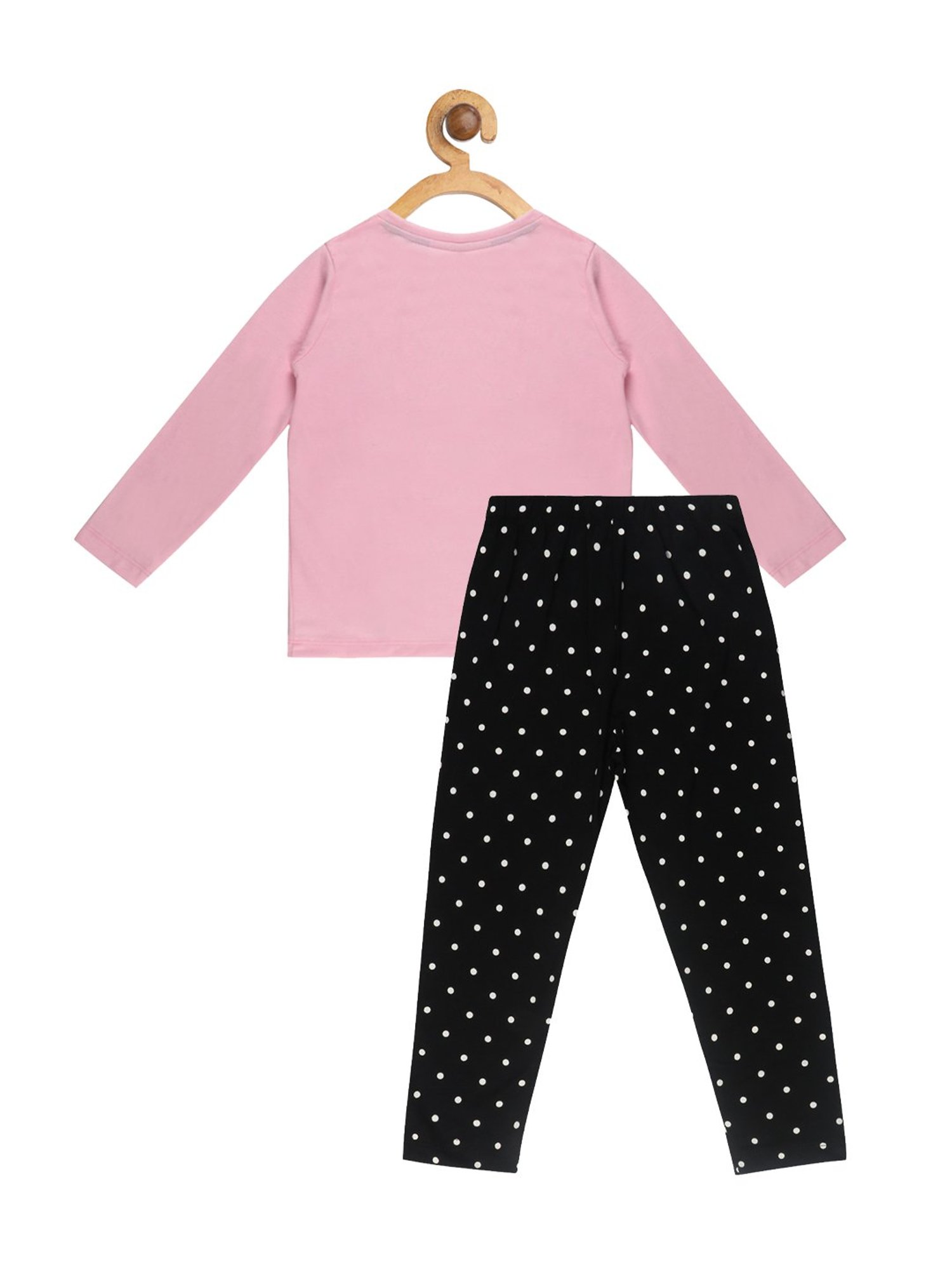 Berrytree Organic Girls Blue Cotton Clouds Print Night Suits