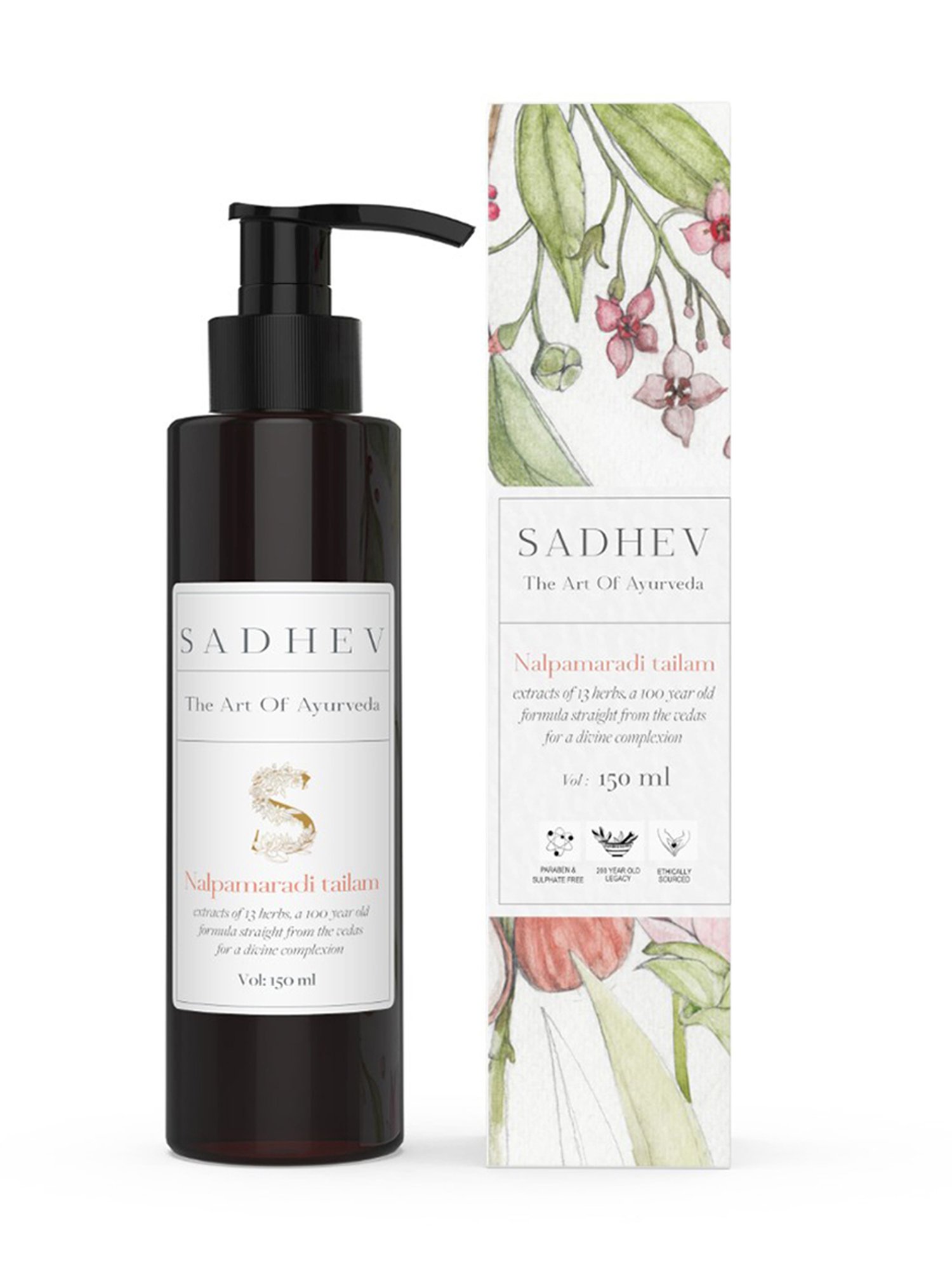 SADHEV The Art Of Ayirveda Nalpamaradi Tailam - 150 ml