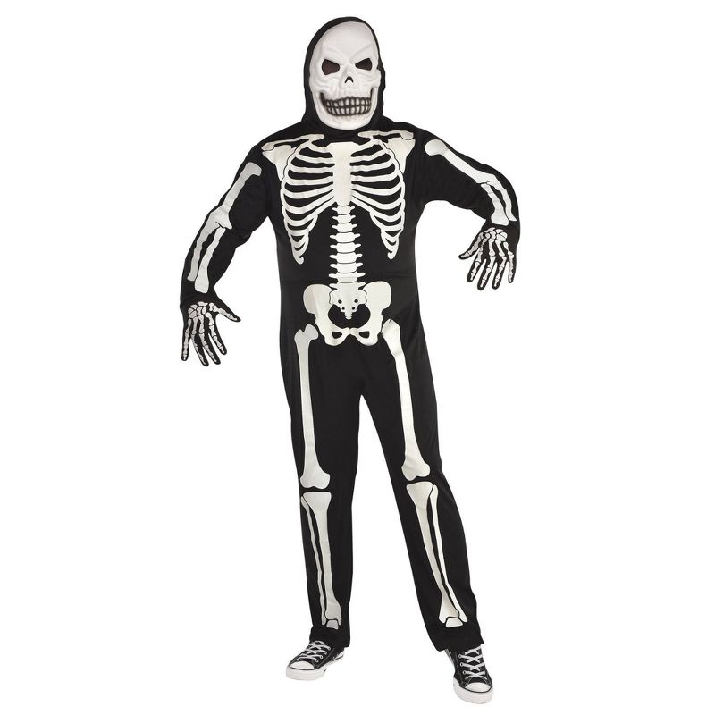 Adult X-Ray Skeleton Halloween Costume XL