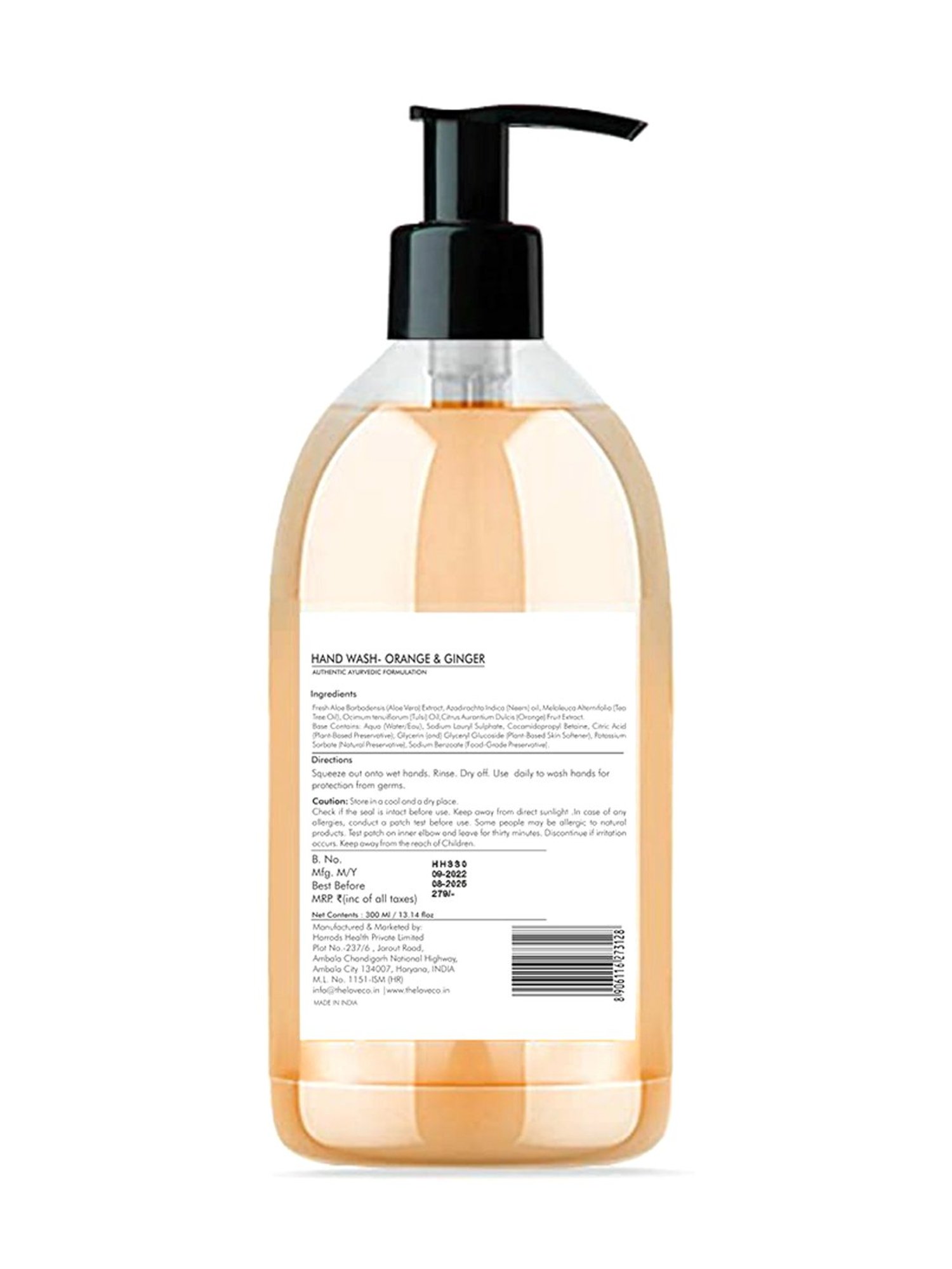 The Love Co. Orange Anti-Bacterial Hand Wash - 300 ml
