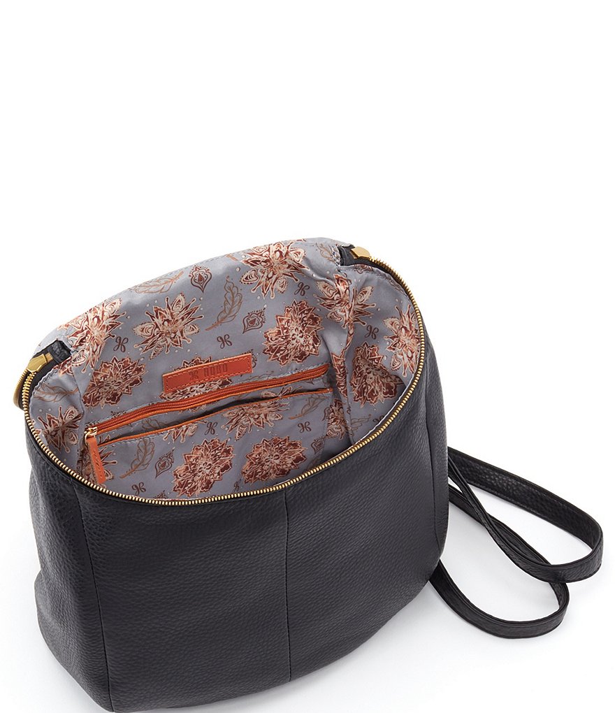 HOBO River Zip Top Medium Leather Backpack