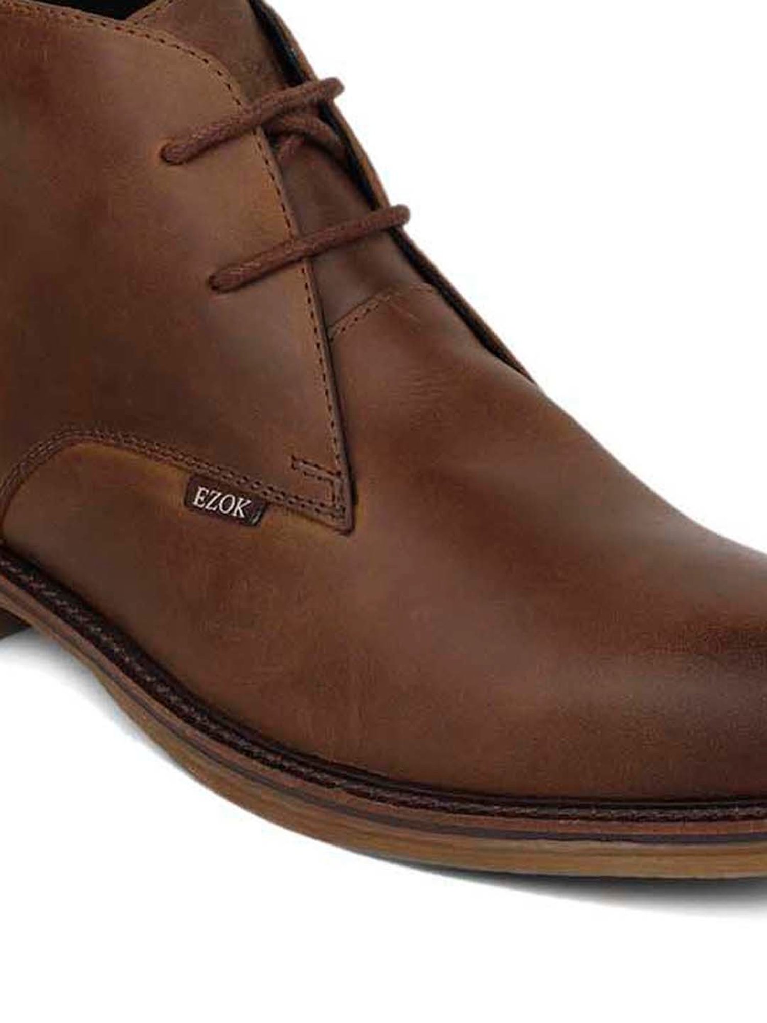 EZOK Men's Brown Chukka Boots