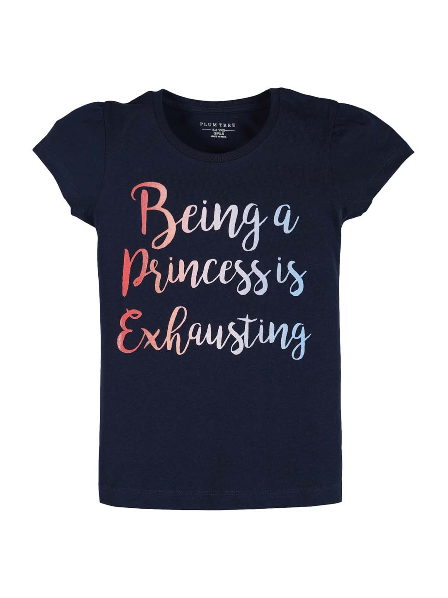 Plum Tree Kids Multicolour Cotton Printed T-Shirts