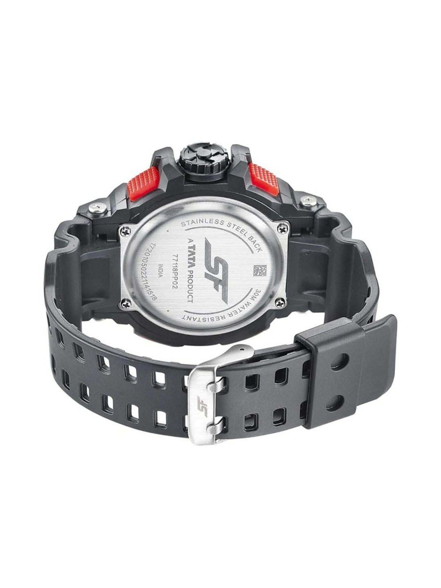 Sonata SF Hustler NS77118PP02W Analog-Digital Watch for Men