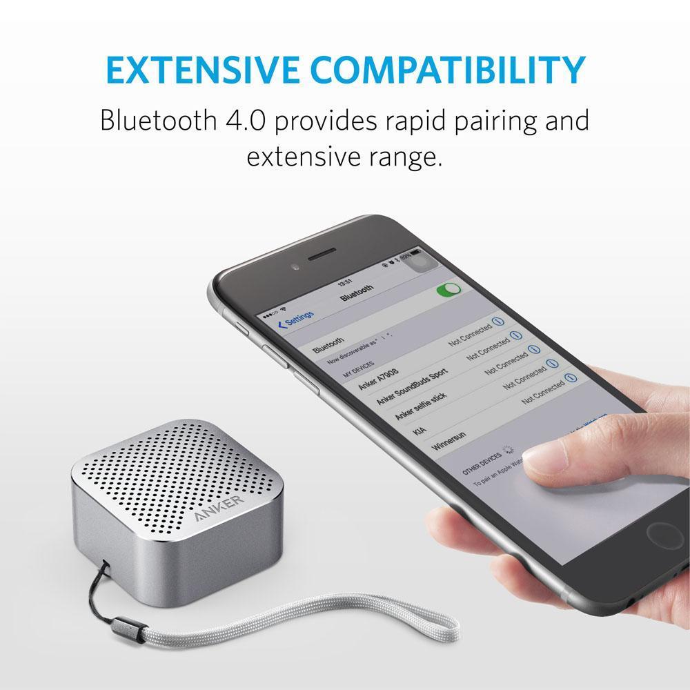 Anker Bluetooth Wireless Speaker with Big Sound and Hands-Free Calling - Gray