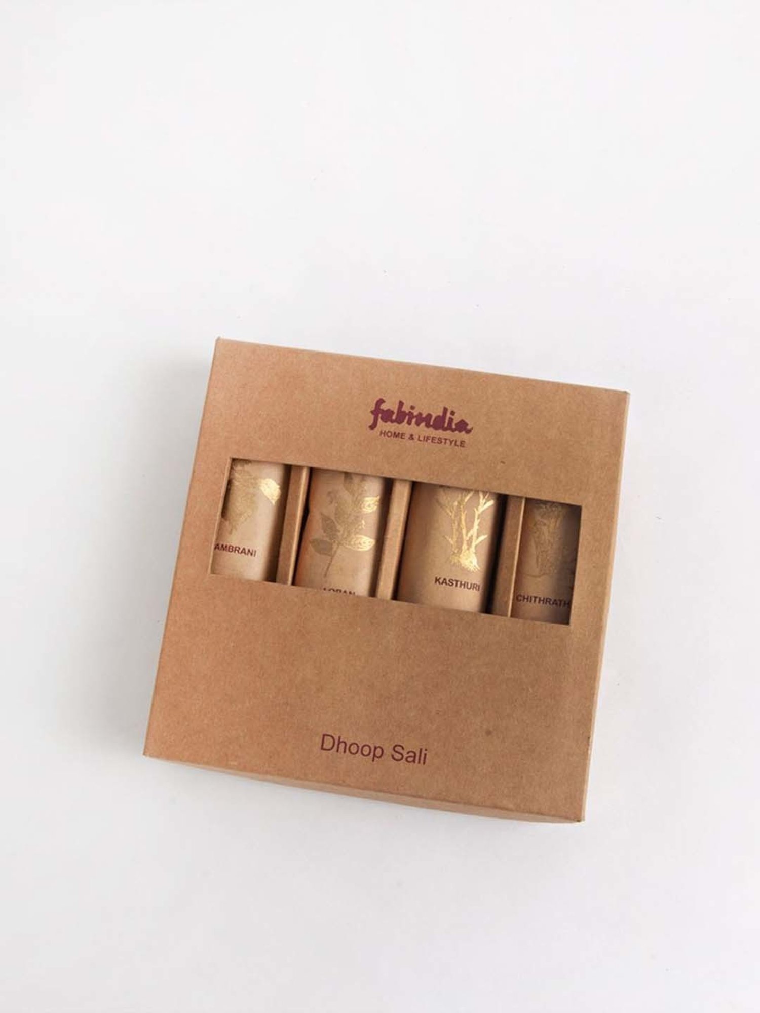 Fabindia Home Standalone Brown Wood Incense Dhoops - Set of 51