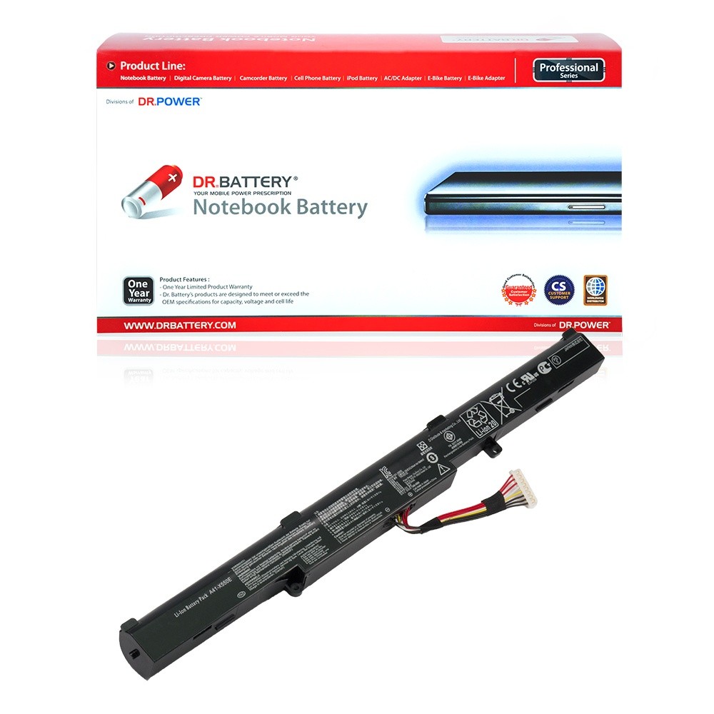 DR. BATTERY - Replacement for Asus X751L / X751LA / X751LAV / X751LB / X751LD / X751LDV / X751LJ / X751LJC / X751LK / X751LN / X751LX / X751M / X751MA / F550 / F550D / F550DP / F751 / A41-X550E