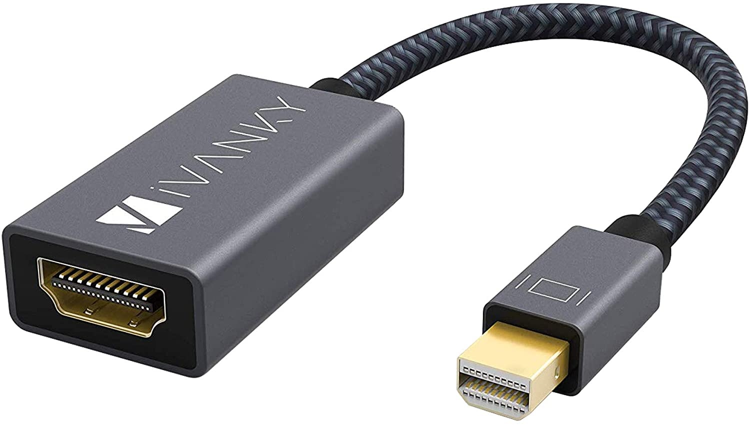 iVANKY Mini DisplayPort to HDMI Adapter Grey Thunderbolt to HDMI Adapter
