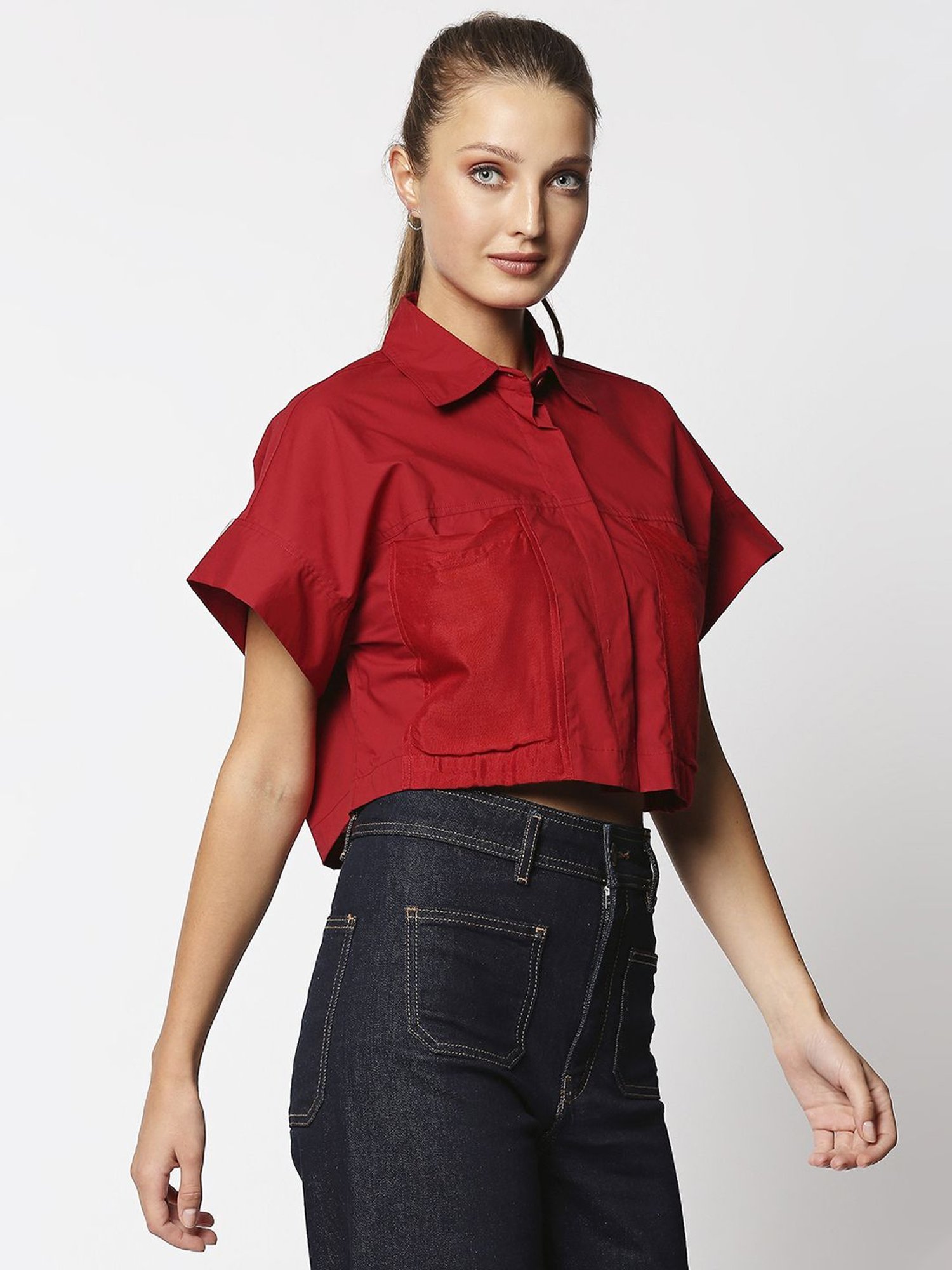 Remanika Red Pure Cotton Shirt
