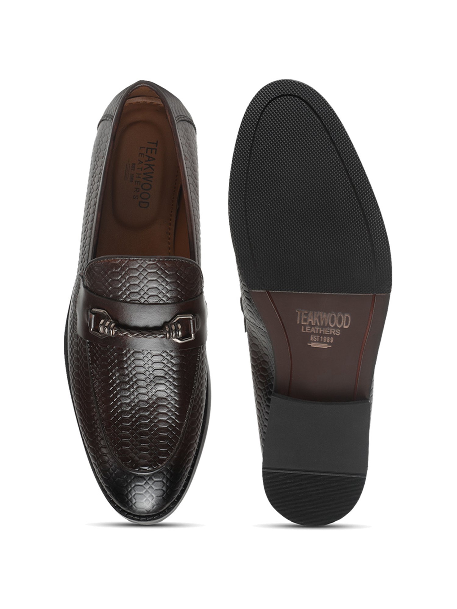 Teakwood Leathers Men's Brown Casual Loafers