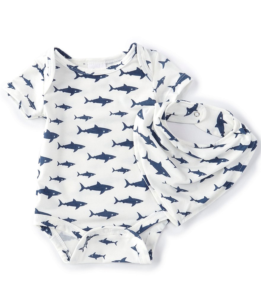 Aden + Anais Baby Boys 6-9 Months Long-Sleeve Blue Moon Footed Coverall