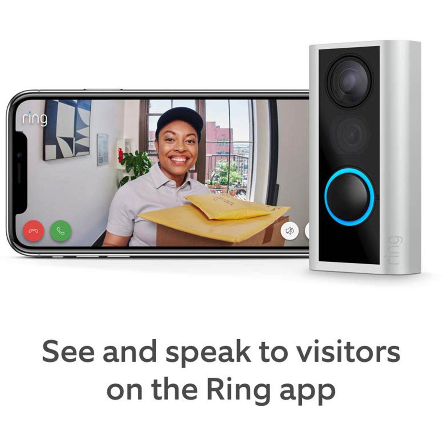 Ring Peephole Cam - Smart video doorbell, HD video, 2-way talk, easy installation