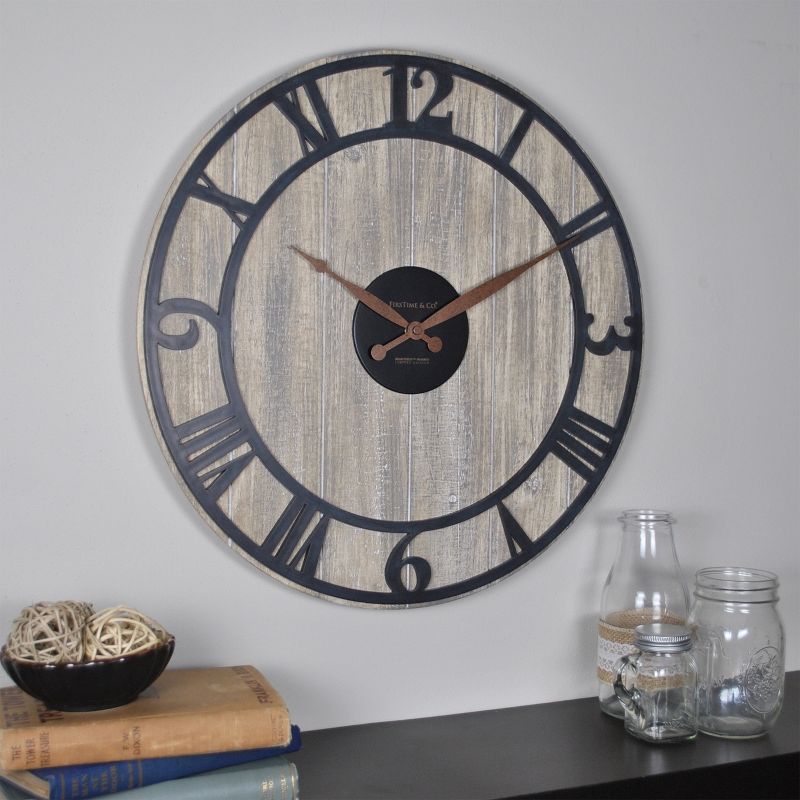 Finley Planks Wall Clock - FirsTime