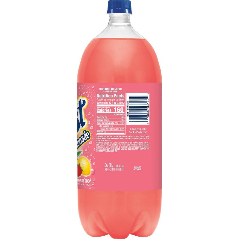 Sunkist Strawberry Lemonade - 2L Bottle