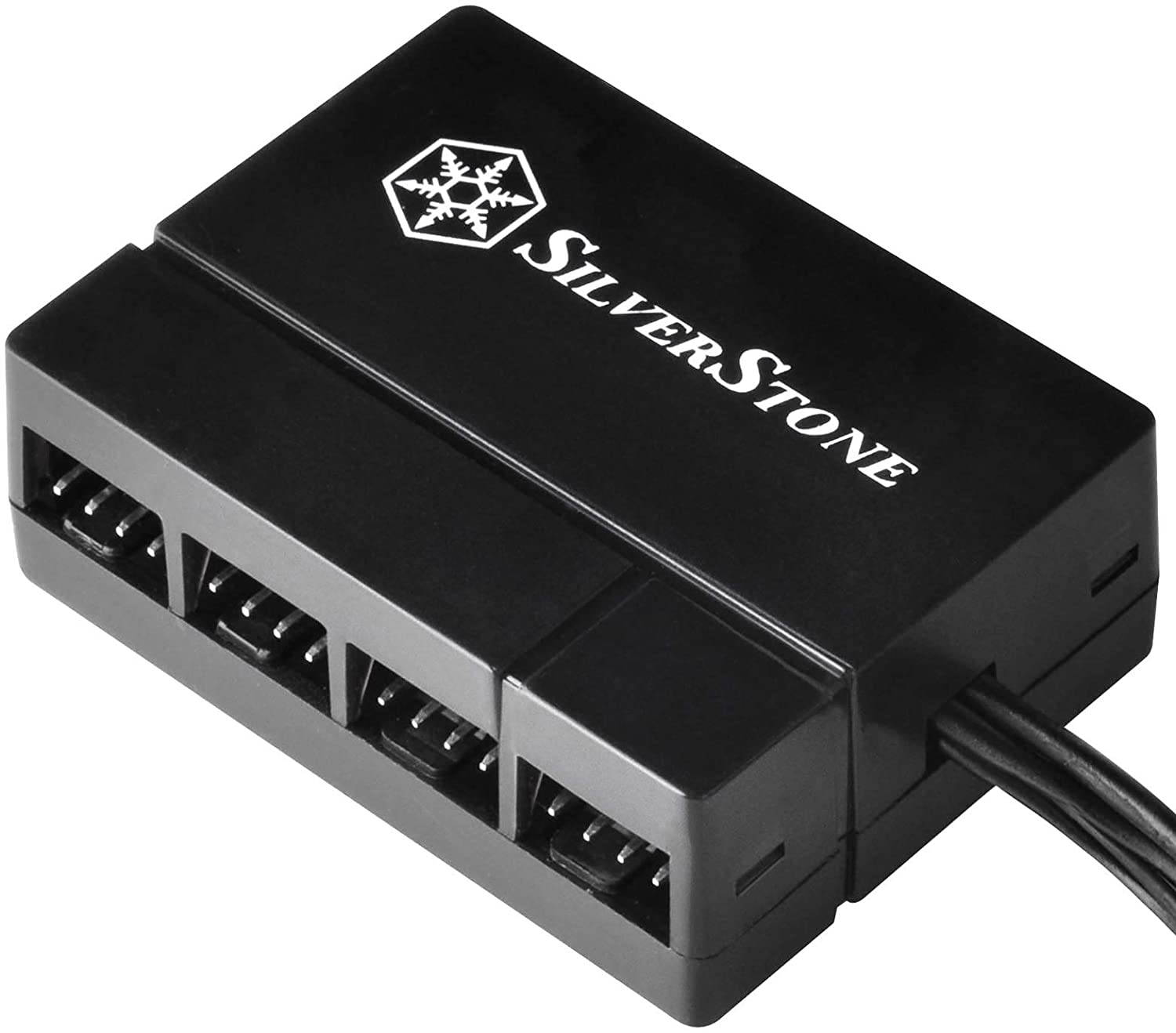 1-to-8 PWM connectors Silverstone 8-Port PWM Fan Hub/Splitter for 4-Pin & 3-Pin Fans in Black (Newest Version)
