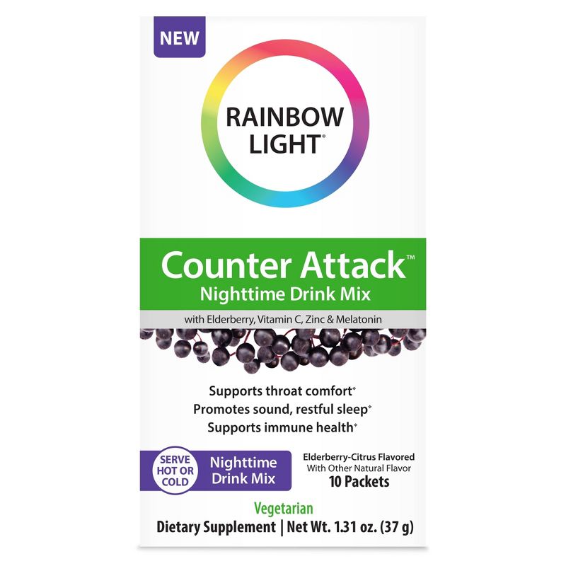Rainbow Light Counter Attack Nighttime Drink Mix - 10ct