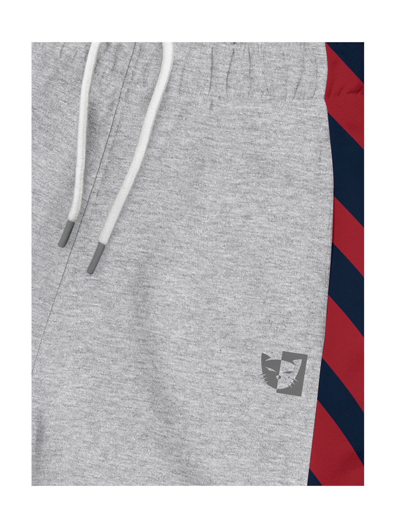 HELLCAT Kids Grey & Navy Printed Shorts (Pack Of 2)